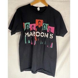 Maroon 5 North America Tour 2013 T-Shirt Black Graphic Tee Pop Music Men’s Sz M